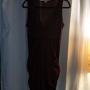 Source Unknown Backless Burgundy Dress